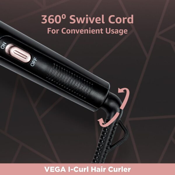 Vega Curl Hair Curler | Women With Ceramic Coated | Hair Curler | - Image 4
