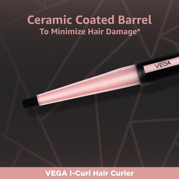Vega Curl Hair Curler | Women With Ceramic Coated | Hair Curler | - Image 3