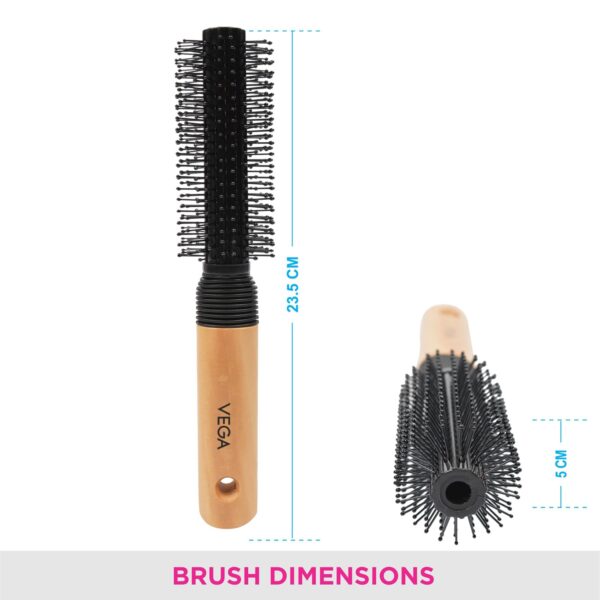 Vega Round Hair Brush | Hair Comb | - Image 2
