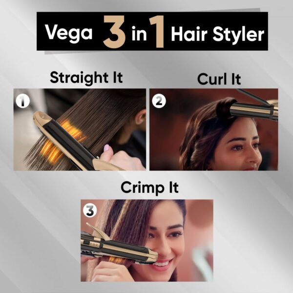Vega 3 In 1 Hair Styler For Women | Hair Curler | - Image 3