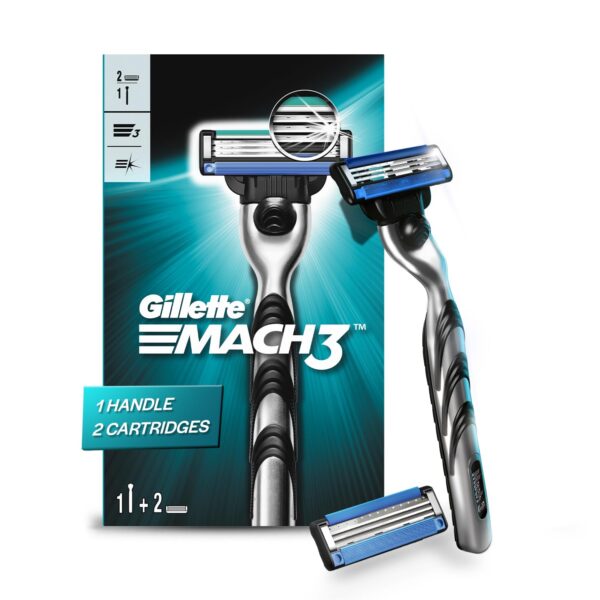 Gillette Mach3 | one handle 2 cartridges | Gillette Mach3 Razor | - Image 4