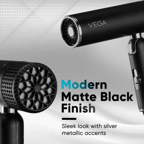 Vega Hair Dryer | Foldable Hair Dryer | 2 Heat 3 Speed Setting | - Image 4