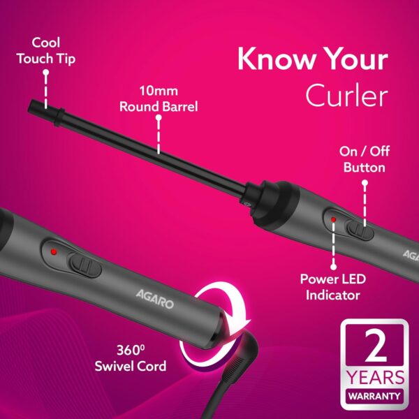Agaro Hair Curler | Cool Touch | Fast Heating | - Image 5
