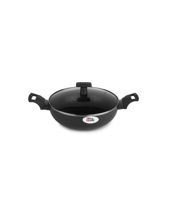Induction Kadhai with Glass Lid (Milton Procook-28cm)