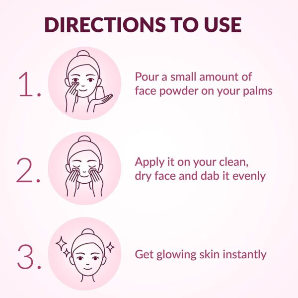 White Tone Face Powder | For Glow Skin | Women Beauty Product -70g | - Image 2