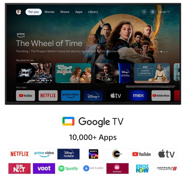 Sony 139 cm (55 inches) BRAVIA 2 4K Ultra HD Smart LED Google TV K-55S25B (Black) - Image 4