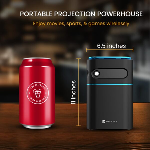 Portronics Pico 12 Portable Smart Projector – Android 11, 4K Ultra HD Support. - Image 3