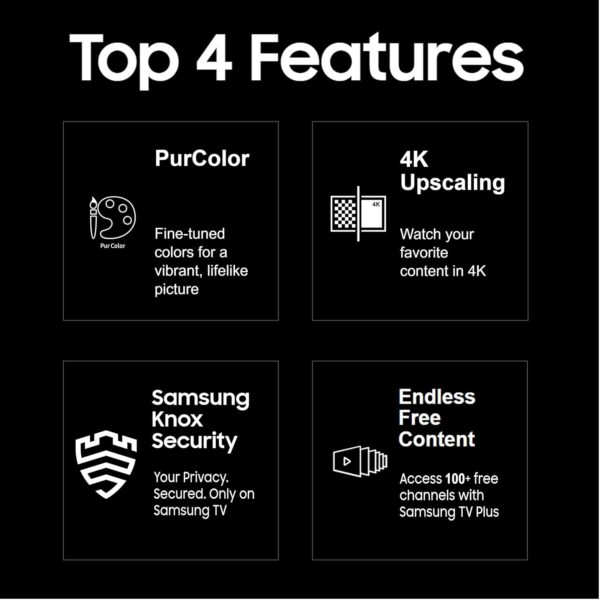 Samsung 138 cm 4K Ultra HD Smart LED TV UA55DUE70BKLXL (Black) - Image 6