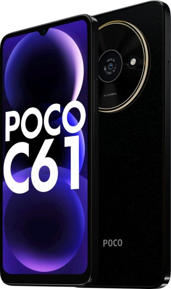 POCO C61 Diamond Dust Black 4GB RAM 64GB ROM - Image 2