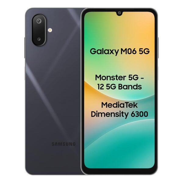 Samsung Galaxy M06 5G (Blazing Black, 4GB RAM, 64GB Storage)