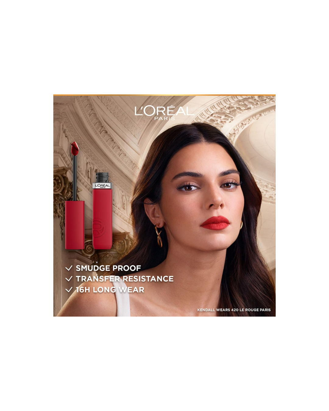 L'Oreal Paris Infallible Matte Resistance Liquid Lipstick in shade Road Tripping 240 (5 ml). - Image 2