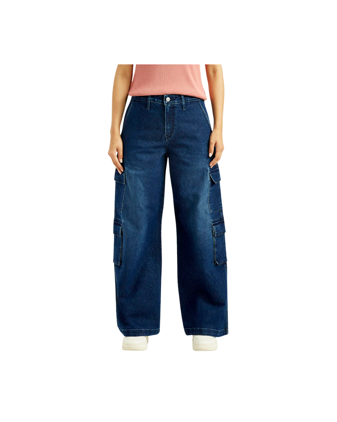 Dark Indigo Baggy Fit Mid Rise Jeans – effortlessly stylish, ultra-comfortable - Image 2