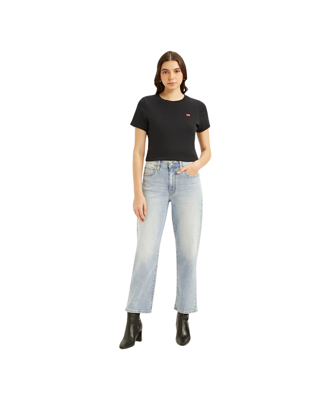 Blue Baggy Fit Mid Rise Jeans - Image 3