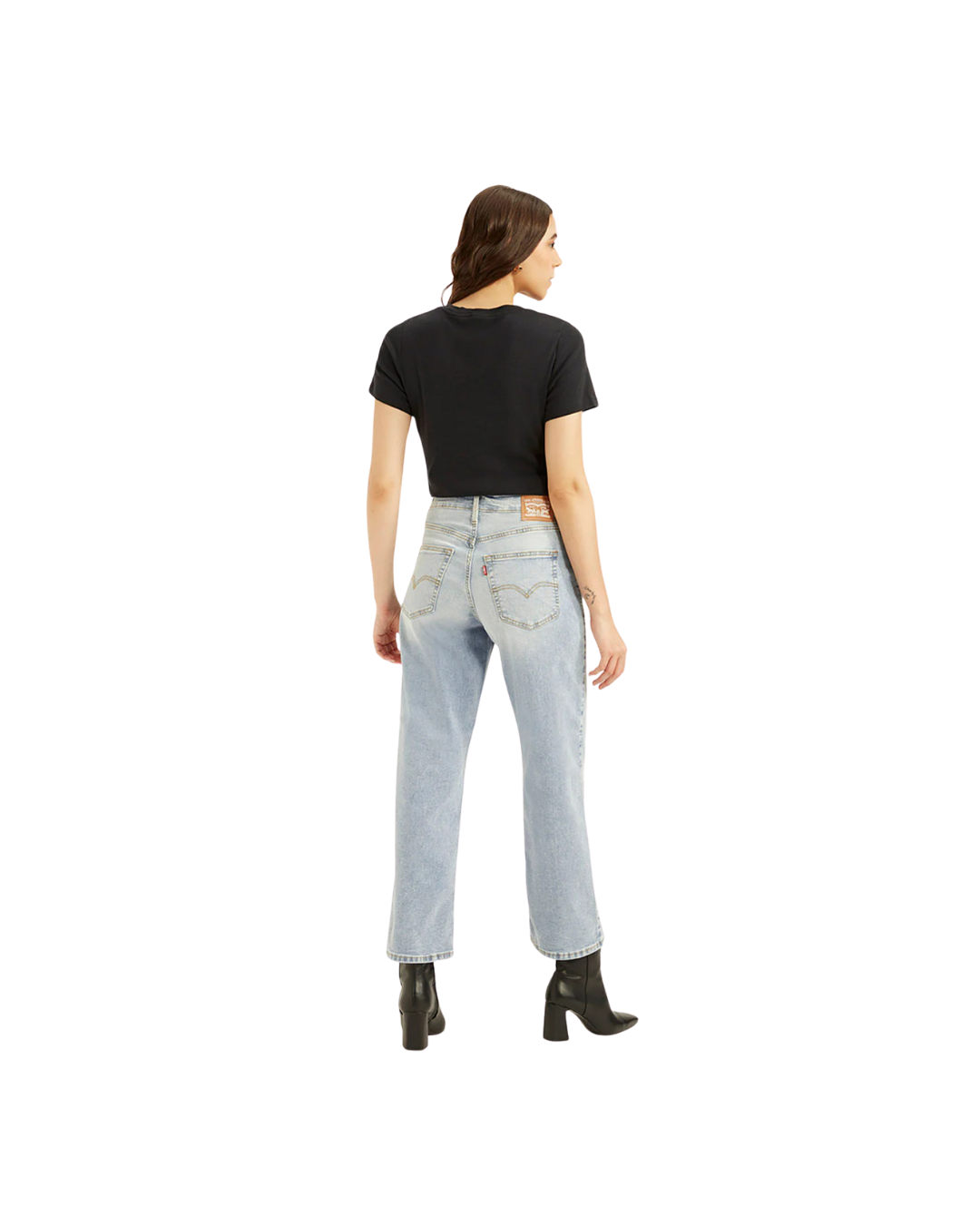 Blue Baggy Fit Mid Rise Jeans - Image 4